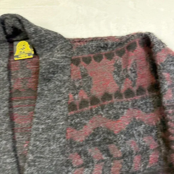 VTG Tejidos Ruminahui Sweater Adult Lg WOOL Cardigan Aztec Alpaca Llama